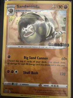 Sandaconda 082/163 Gamestop Exclusive SEALED Promo SWIRL Pokemon Card TCG - Image 1