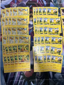 100x Pikachu Pokemon TCG Non Holo Card Lot - As Shown - Multiples - Various Sets - Image 2