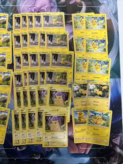 100x Pikachu Pokemon TCG Non Holo Card Lot - As Shown - Multiples - Various Sets - Image 3