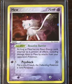 Mew 4/17 POP Series 4 Promo Pokemon Card Holo Foil Rare MP-HP - Image 1