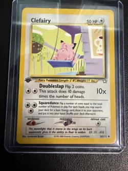 Pokemon TCG Clefairy Neo Genesis Unlimited Uncommon Card 30/111 1st Edition - Image 3