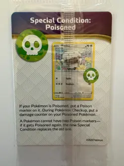 Pokemon Card Special Condition Poisoned Promo Card - Sealed - Image 1