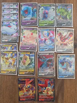 Pokemon Card V Holo Lot TCG X17 - Image 1