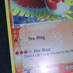 HEAVY BLEED Ho-Oh 1/17 Cosmos Holo POP Series 5 Nintendo Pokemon Card - Image 3