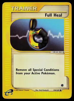 Pokemon Card - Full Heal Expedition Base Set 154/165 Reverse Holo Common - Image 1
