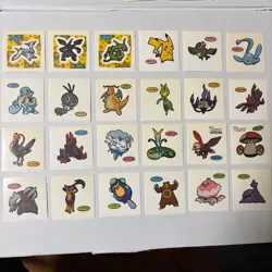 Pokemon Bread Sticker Lot 85 Pieces Japanese Daiichi Pan Seal - Image 2
