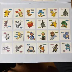 Pokemon Bread Sticker Lot 85 Pieces Japanese Daiichi Pan Seal - Image 3
