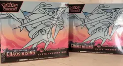 ✅ Pokemon Chaos Rising Pokemon Center Elite Trainer Box x 2 Brand New & Sealed ✅ - Image 1