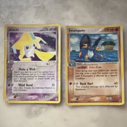 Pokemon TCG Jirachi 9/101 Swampert 27/100 VINTAGE HOLO LOT ⭐GREAT PRICE! - Image 1