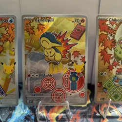 Pokemon First Partner Series 2 - Johto Gen2 Set Chikorita Cyndaquil Totodile - Image 4