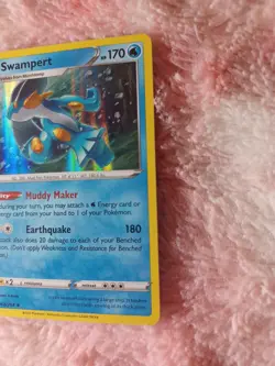 Pokemon Swampert Holo Holo Rare SWSH08: Fusion Strike 064/264 LP - Image 3