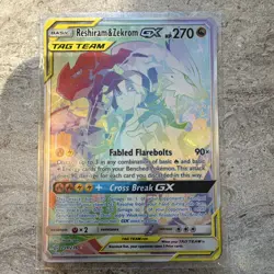 The Pokemon Company Reshiram & Zekrom GX 259/236 Cosmic Eclipse Secret TAG TEAM - Image 1