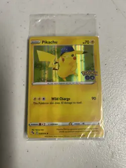 Pikachu 028 Pokemon GO Stamped Promo Holo Rare *SEALED* - Image 1