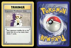 Impostor Professor Oak 73/102 Base Set Shadowless Unlimited NM/M Pokemon - Image 3