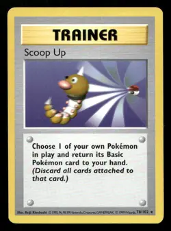 Scoop Up 78/102 Base Set Shadowless Unlimited NM/M Pokemon - Image 1