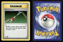 Maintenance 83/102 Base Set Shadowless 1st Edition LP Pokemon - Image 3