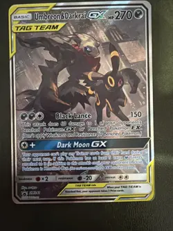 2020 Pokemon TCG Sun & Moon Black Star Promo Umbreon & Darkrai GX SM241 - LP - Image 1