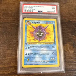 1999 POKEMON FOSSIL 1ST EDITION #32 CLOYSTER PSA 7 - Image 1