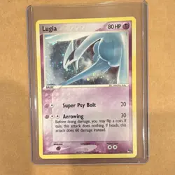 Nintendo Pokemon TCG Lugia 2/17 Rare Promo Holo English 2007 POP Series 5 - LP - Image 1
