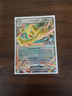 2025 Pokemon Destined Rivals Team Rocket's Persian Double Rare EX 150/182 NM - Image 1