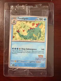 Pokemon TCG Illustration Contest 2024 Sealed Feraligatr Pikachu Toxtricity EX - Image 1