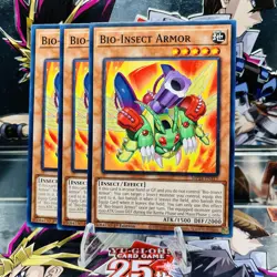 3x Yugioh Playset Bio-Insect Armor MP24-EN311 Common 1st Ed Near Mint - Image 1