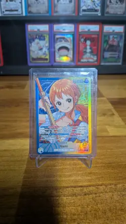 Nami - OP11-041 - Alt Art Leader - A Fist of Divine Speed - One Piece - Gd - Image 1