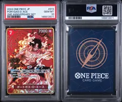 2024 ONE PIECE JAPANESE 2ND ANNIVERSARY SET #013 PORTGAS D. ACE PSA 10 - Image 3