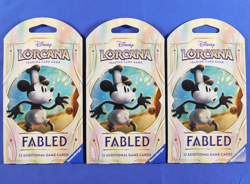 DISNEY LORCANA TCG FABLED 10 SLEEVED BOOSTER PACK LOT SEALED - Image 2