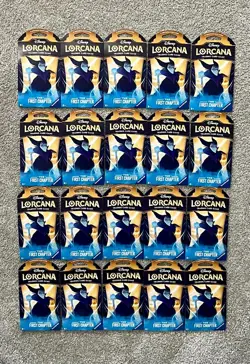 Lot of 20 Disney Lorcana TCG The First Chapter Booster Blister Sealed New Packs - Image 1
