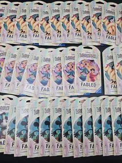 48 Fabled Sleeved Booster Packs Disney Lorcana TCG New Factory Sealed - Image 3