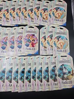48 Fabled Sleeved Booster Packs Disney Lorcana TCG New Factory Sealed - Image 4
