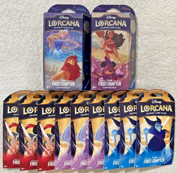 DISNEY LORCANA THE FIRST CHAPTER STARTER DECKS + 9 BOOSTER PACKS **NEW** - Image 3