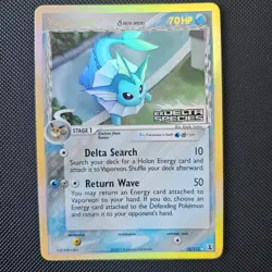 Vaporeon EX Delta Species 18/113 Rare Reverse Holo Stamped Stage 1 Pokemon 2005 - Image 1