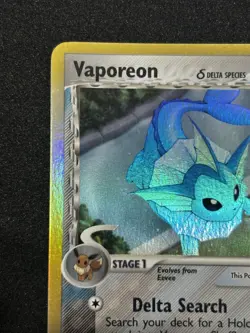 2005 Vaporeon (Delta) - 18/113 Holo Rare Ex Delta Species Vintage - Image 3