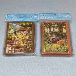 Pokemon Center Japan Pikachu + Lechonk 64ct Card Sleeve Set Official US Seller - Image 1