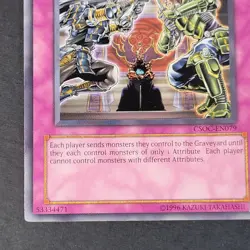 Yugioh TCG - Gozen Match - CSOC-EN079 - NM - Unlimited - Common - Trap Card 2008 - Image 3