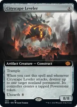 Cityscape Leveler (Extended Art) -Foil Near Mint MTG The Brothers' War - Image 1