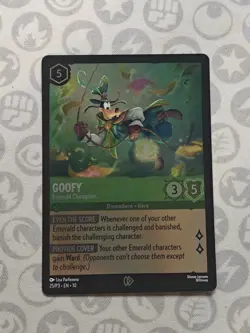 Disney Lorcana Promo Card Goofy Emerald Champion 25/P3 - Image 1