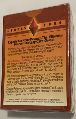 1995 Fleer CCG Marvel Card Game Over Power Deadly Foes 55 Cards New & Sealed - Image 4