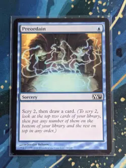 MTG Preordain - NM - Core 2011 - Image 1