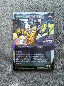 Zenos yae Galvus - Shinryu, Transcendent Rival - Borderless/Surge Foil (MTGxFF) - Image 2