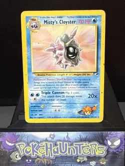Pokemon Card Misty's Cloyster 29/132 Gym Heroes Set Non Holo Rare Played - Image 1