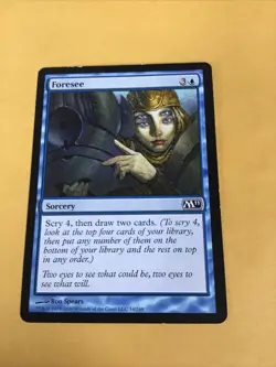 MTG ARTIST PROOF Magic Foresee Magic 2011 Ron Spears UN SIGNED - Image 1