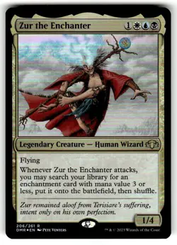 MTG FOIL Zur the Enchanter - Dominaria Remastered #206 NM - Image 1