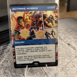 Multiversal Incursion Borderless Foil Marvel Super Heroes Mtg Nm 0300 - Image 1