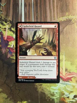 Spikefield Hazard // Spikefield Cave NM, English MTG Zendikar Rising - Image 1