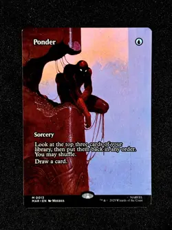Ponder Borderless 0013 MTG Marvel Universe Eternal Mythic NP - Image 1