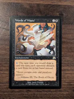 Words of Waste Onslaught MTG Magic the Gathering LP/NM - Image 1