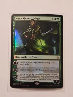 Nissa, Genesis Mage (Foil) - 200 - Hour of Devastation - Planeswalker - M - Image 1